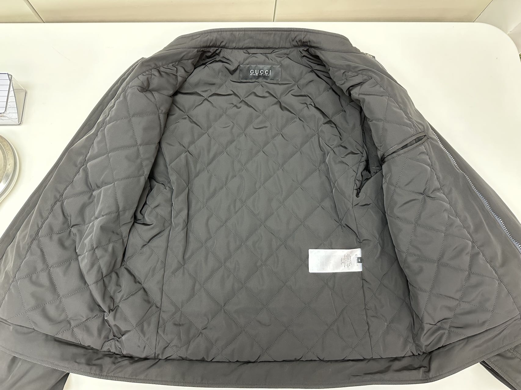 Gucci High-necked Casual Jacket In Black