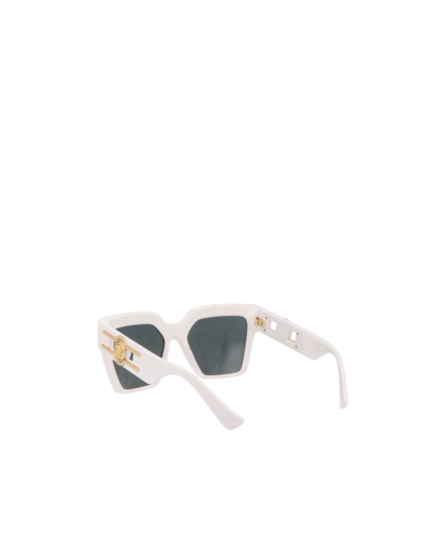 Versace Logo-embossed Square-frame Sunglasses