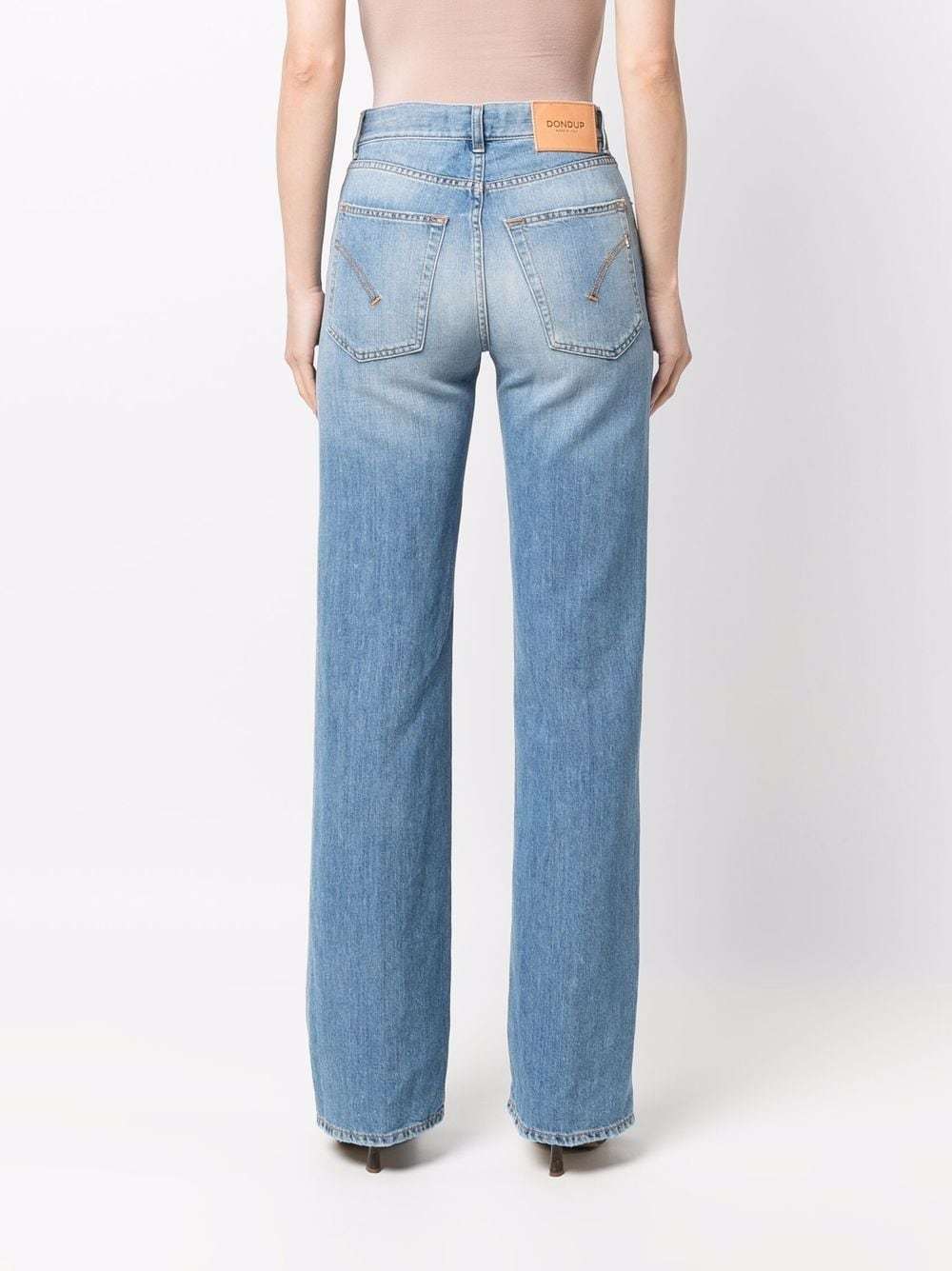 Dondup Logo Jeans In Blue