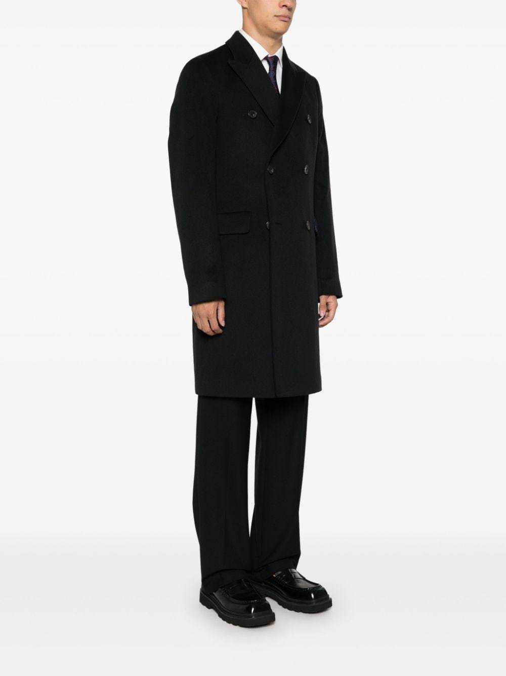 Paul Smith Long-sleeved Coat In Black
