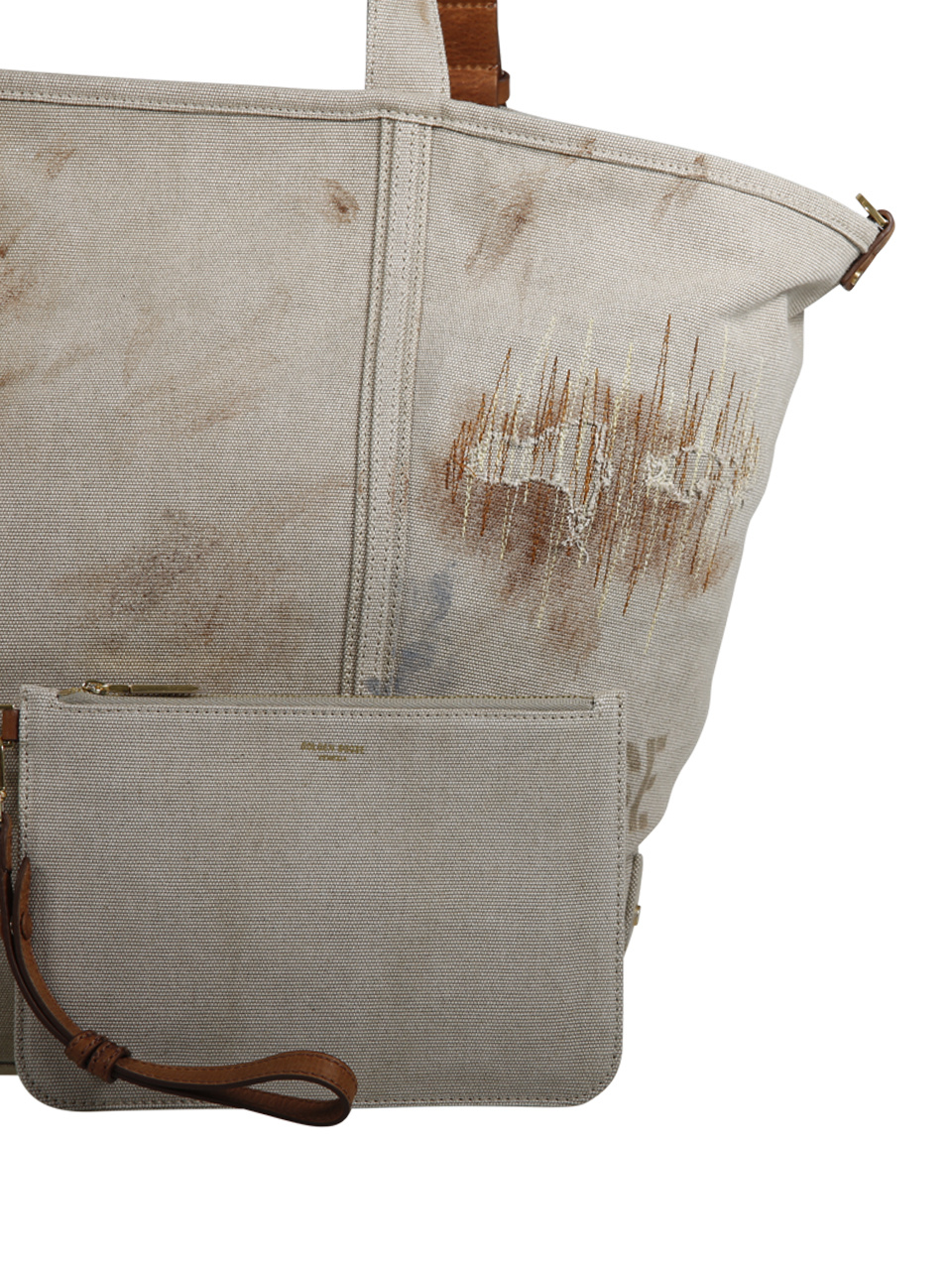 Golden Goose Logo Shoulder Bag In Green