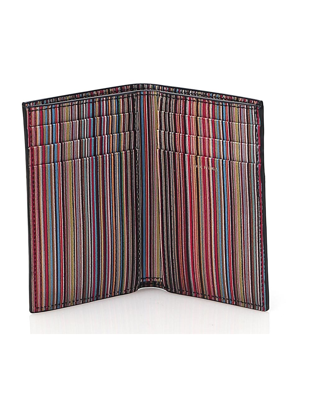 Paul Smith Leather Bi-fold Wallet In In Black