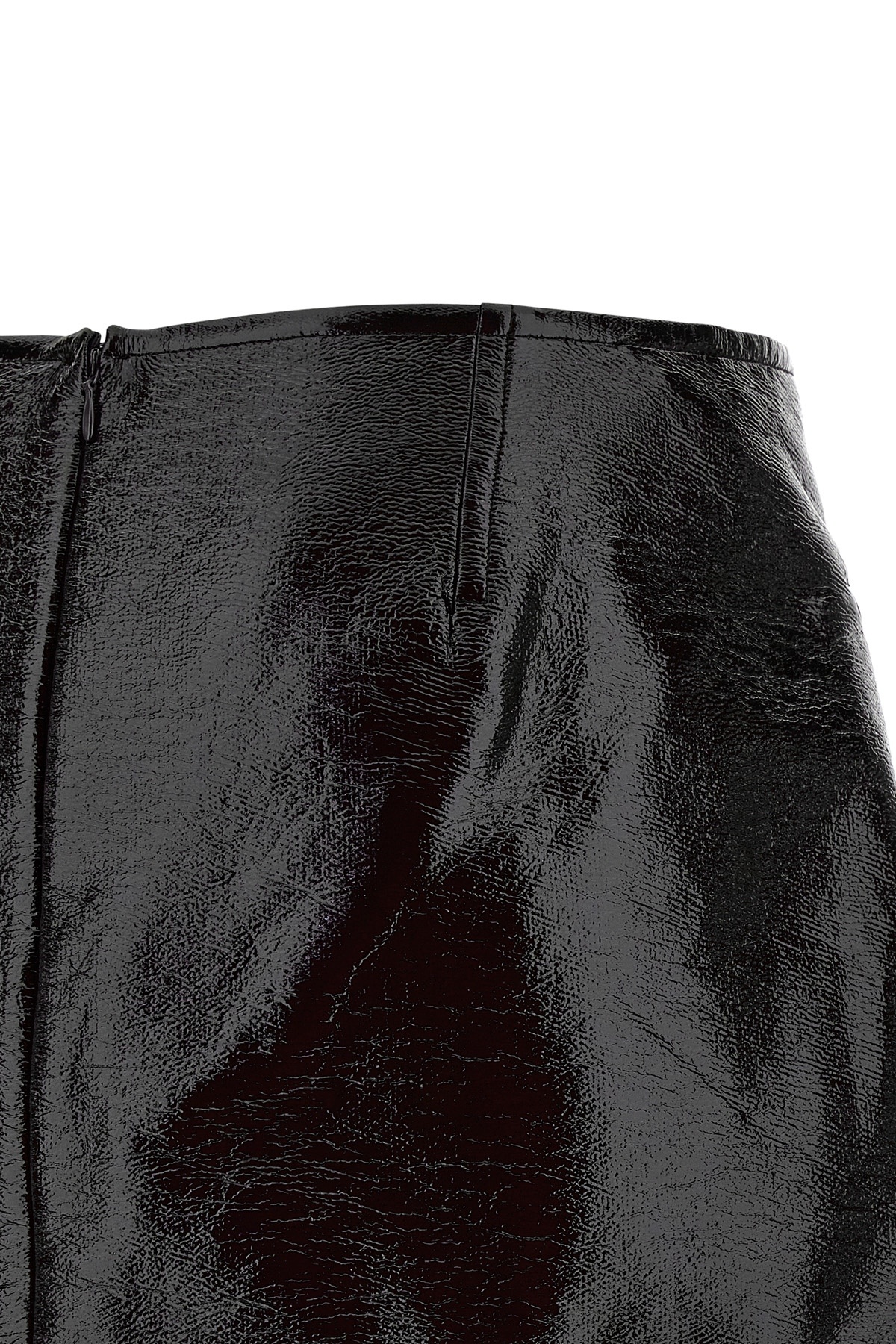 Courrèges Asymmetric High Waist Mini Skirt In Black
