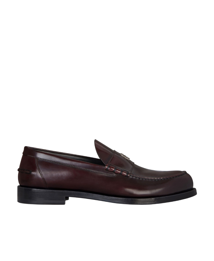 Givenchy Mr G Logo Plaque Loafers In Brown