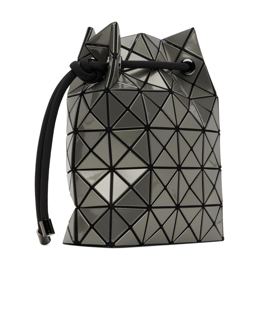 Bao Bao Issey Miyake Geometric-design Drawstring Shoulder Bag In Black