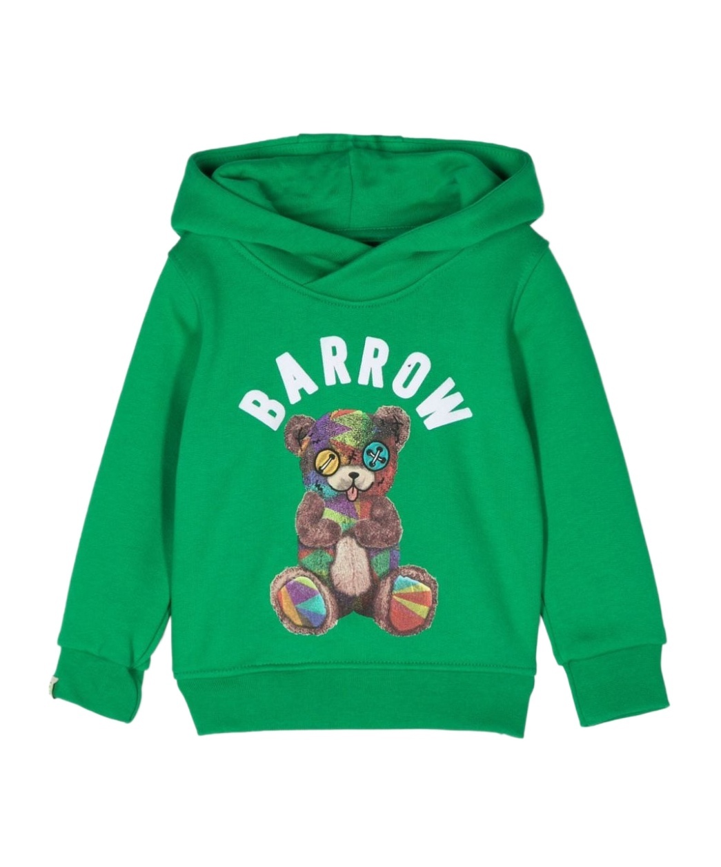 Barrow Logo-print Hoodie In Green