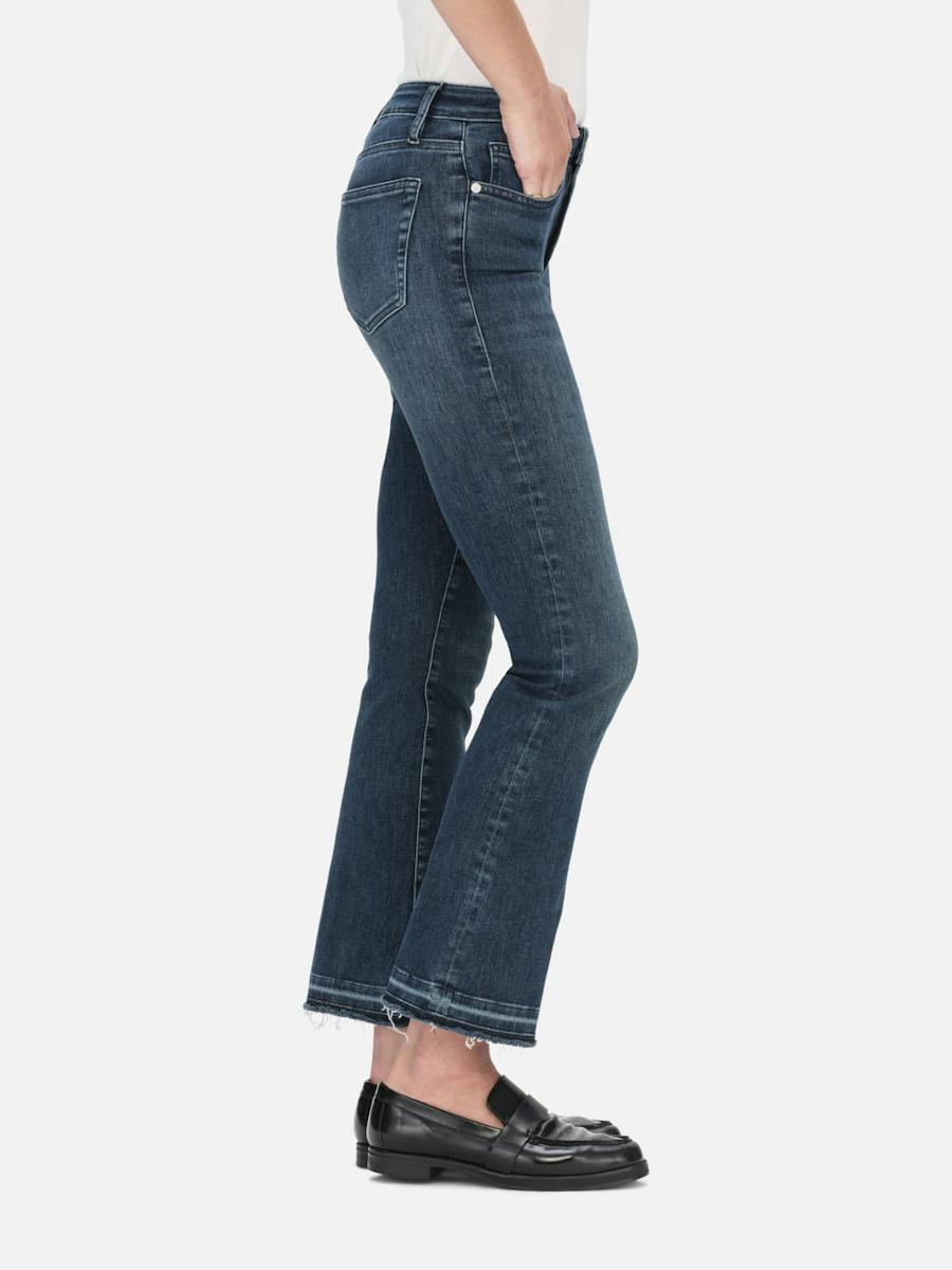 Frame Belt Ring Denim Trousers In Blue