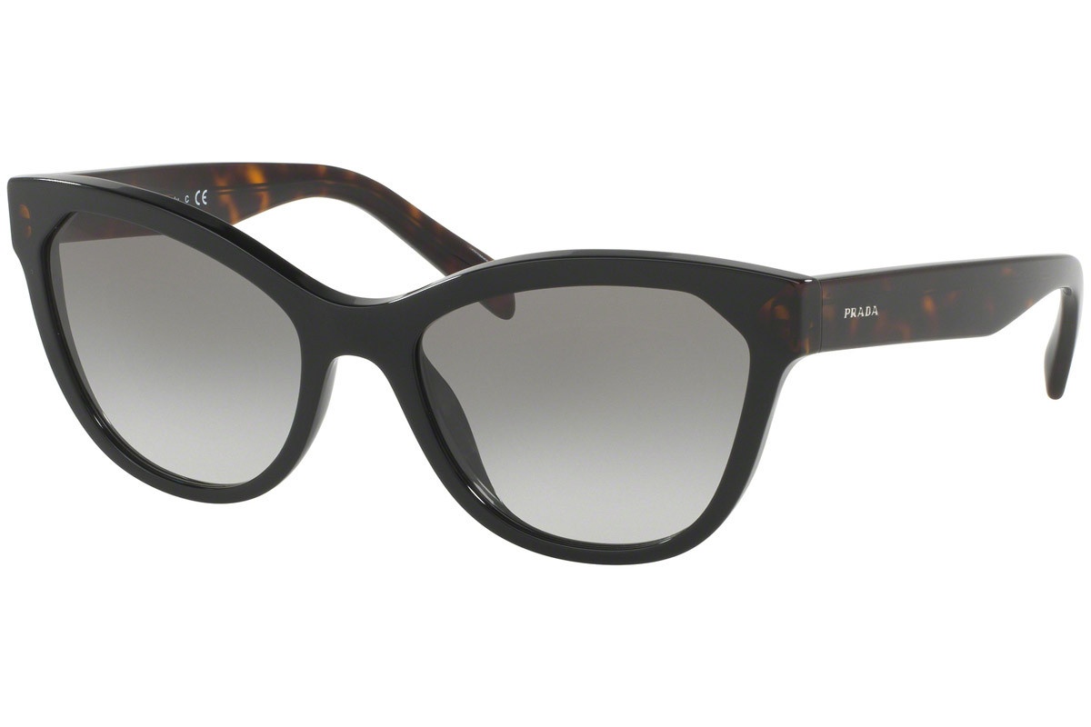 Shop Prada Logo Sunglasses In Gray