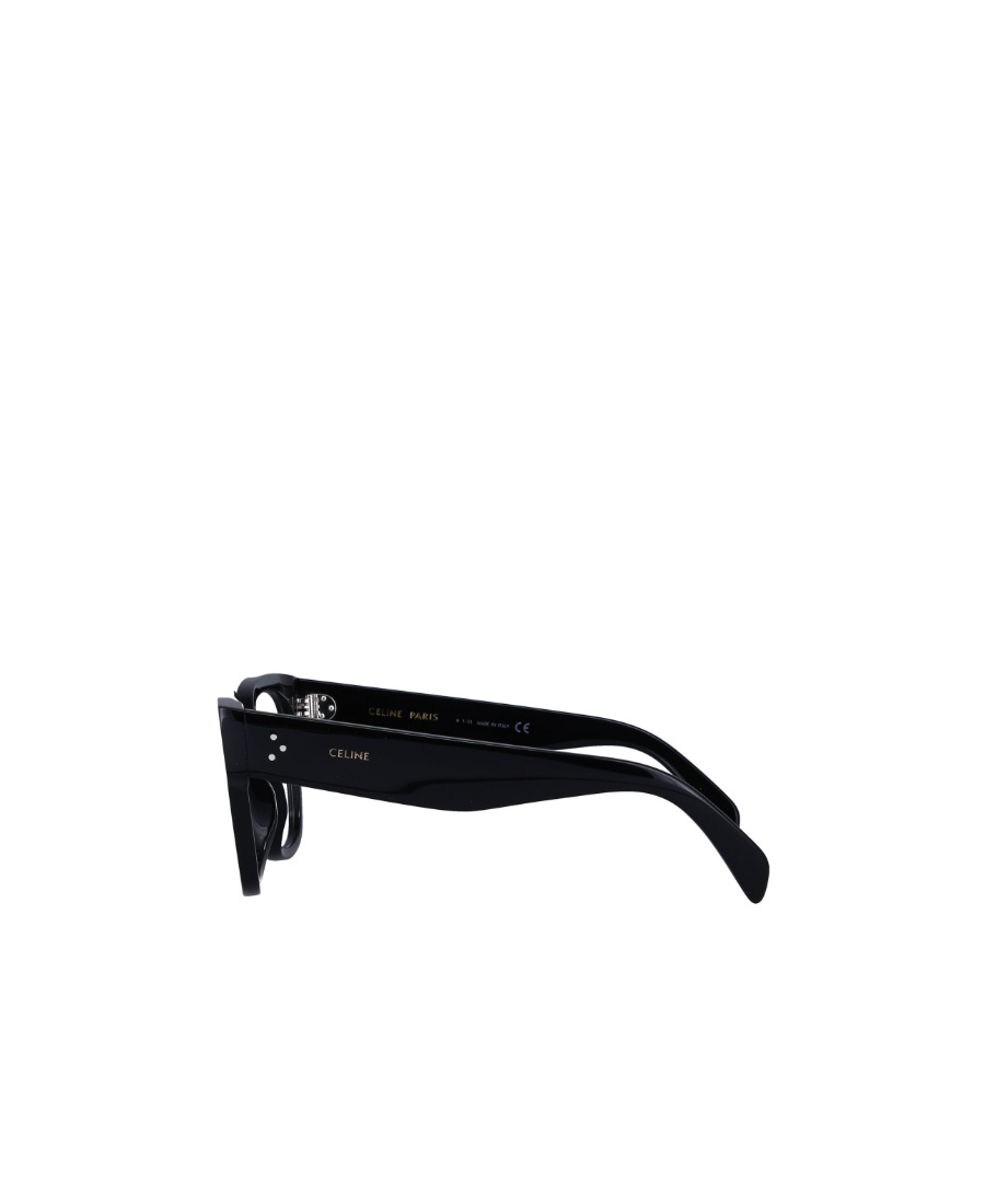 Celine Logo Square Frame Flat Mirror In Black