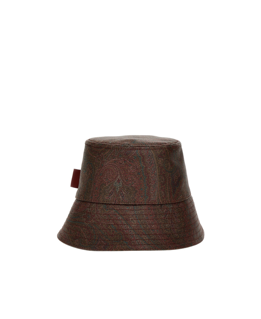 Etro Paisley-print Bucket Hat In Brown
