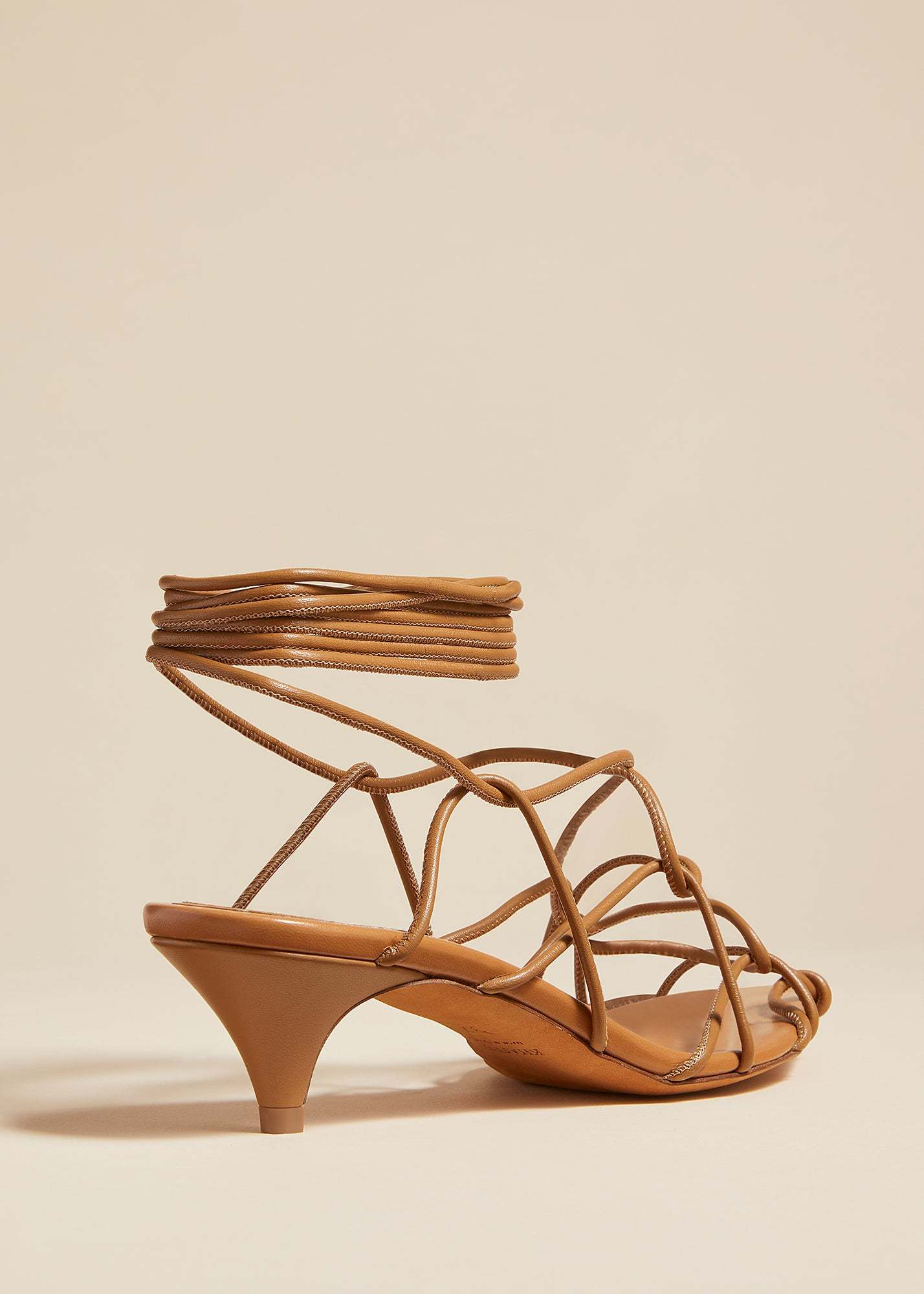 Khaite Arden High-heeled Sandals In Brown