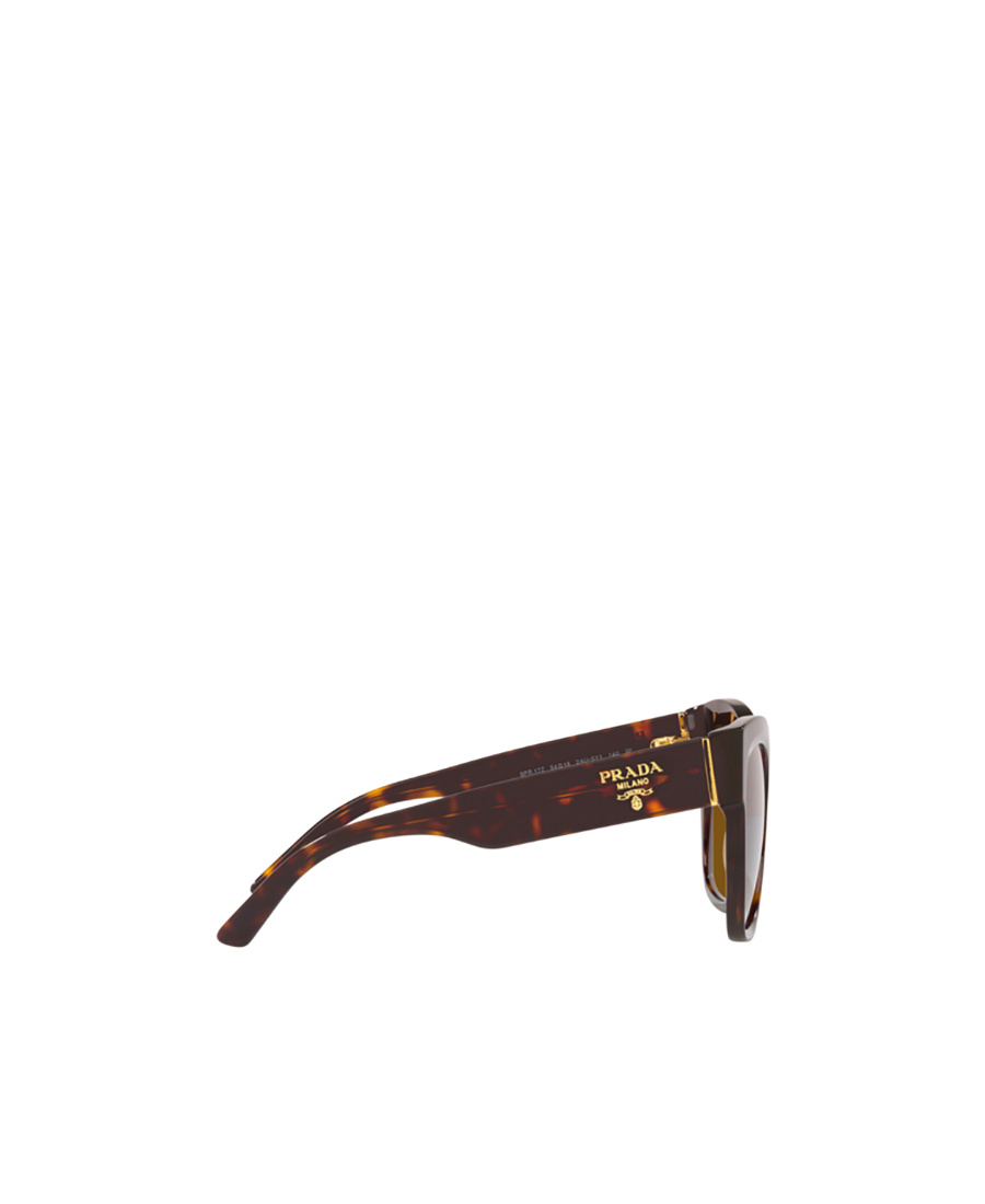 PRADA TORTOISESHELL-EFFECT BUTTERFLY-FRAME SUNGLASSES