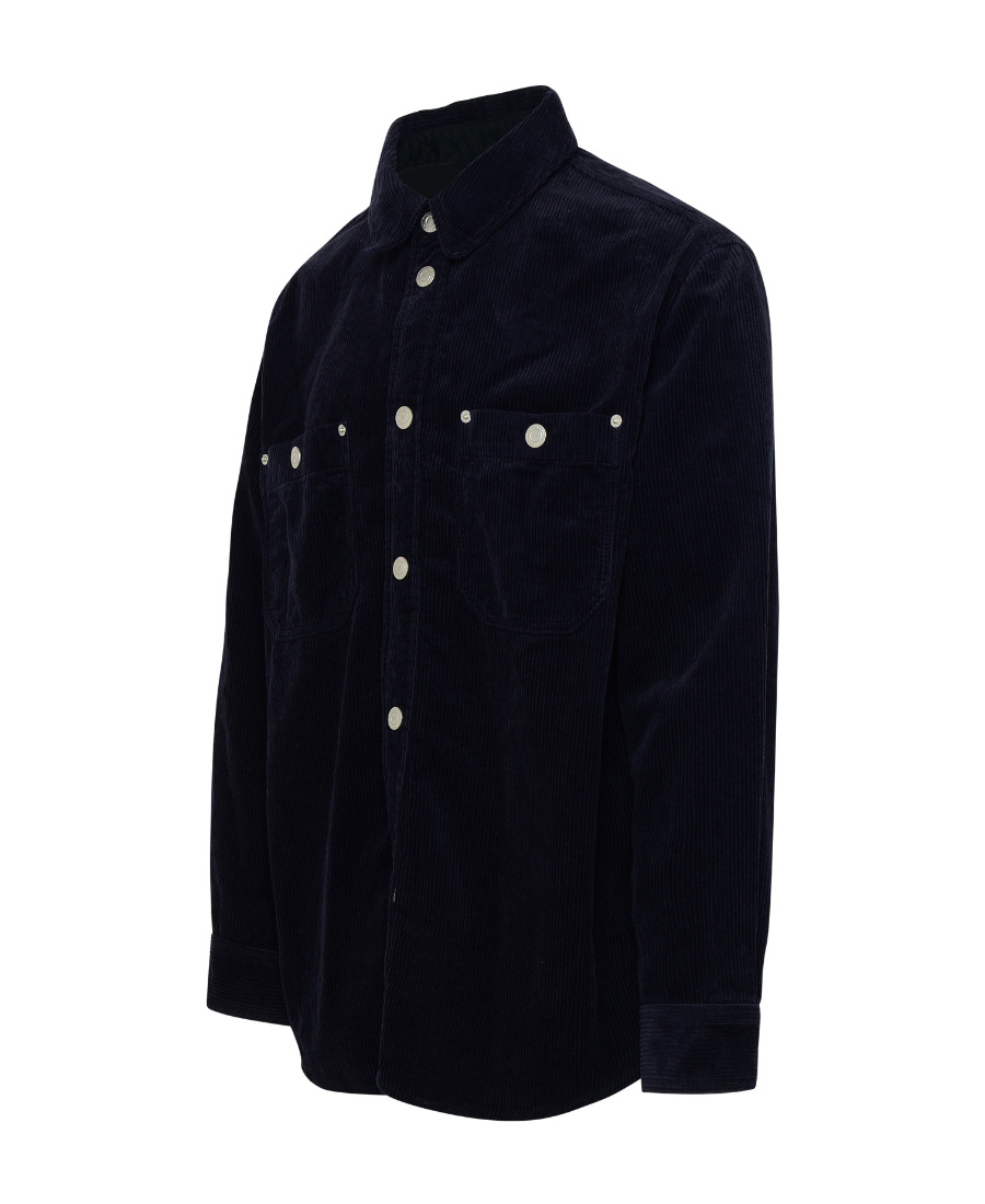 Isabel Marant 'ritchie' Midnight Blue Cotton Blend Shirt Man In Blue