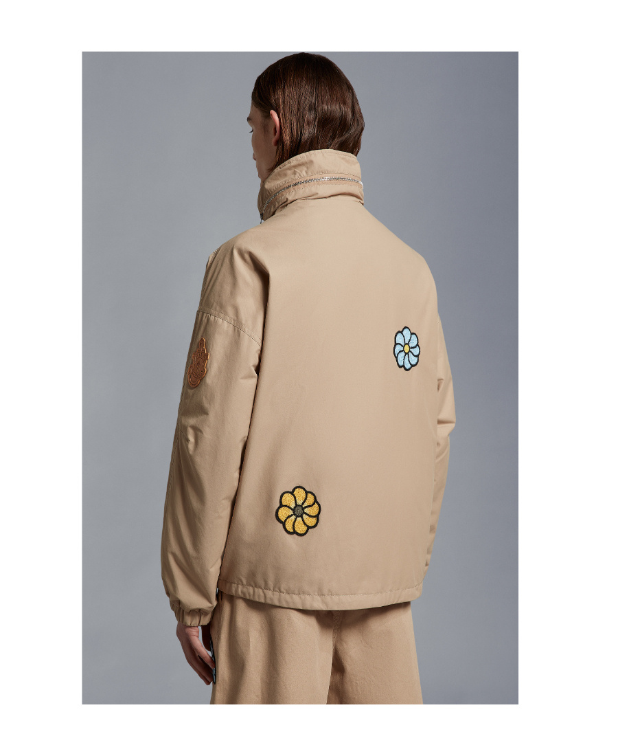 Moncler Delamont Short Style Down Jacket In Nude
