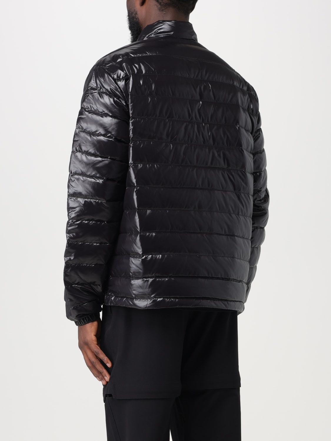 Duvetica Logo Patch Quilted Cotton Suit In Black