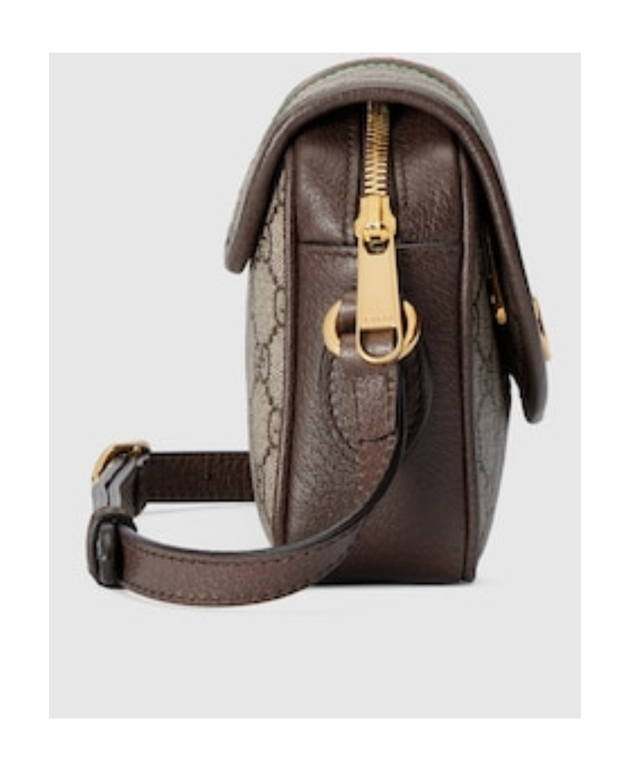 Gucci Ophidia Gg-canvas Shoulder Bag In Nude
