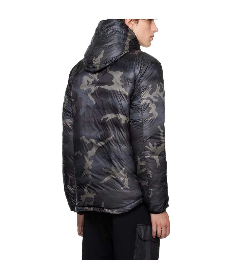 Canada Goose Black Lodge Down Jacket In Black