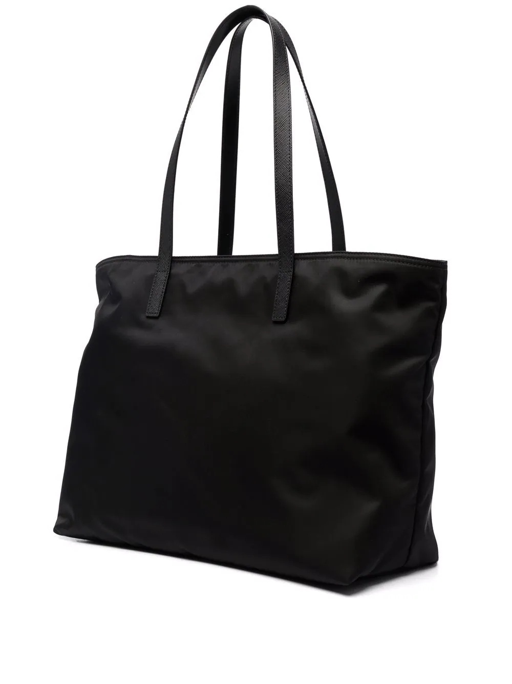 Shop Prada Re-nylon Tote Bag In Black