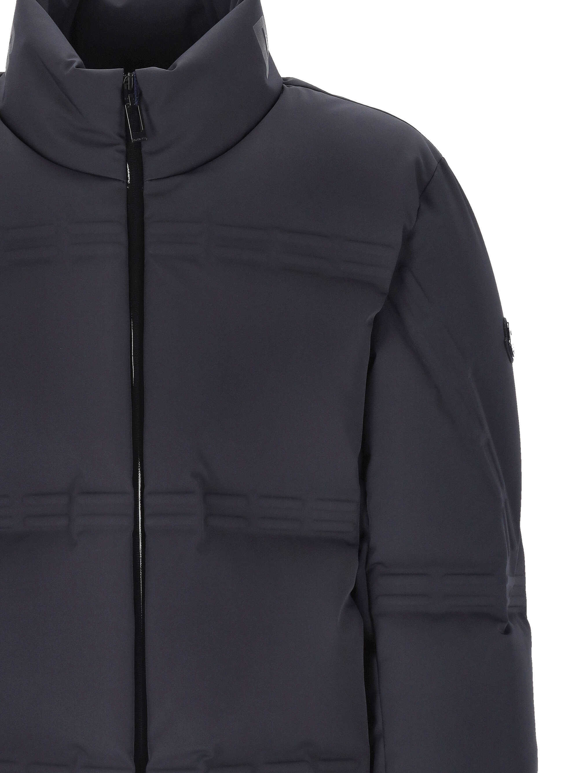 Moncler X Asap Rocky Long-sleeved Cotton Jacket In Blue