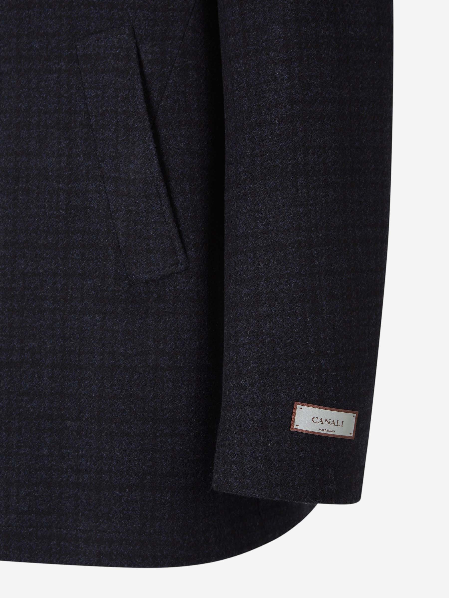 Canali Checked Blazer In Black