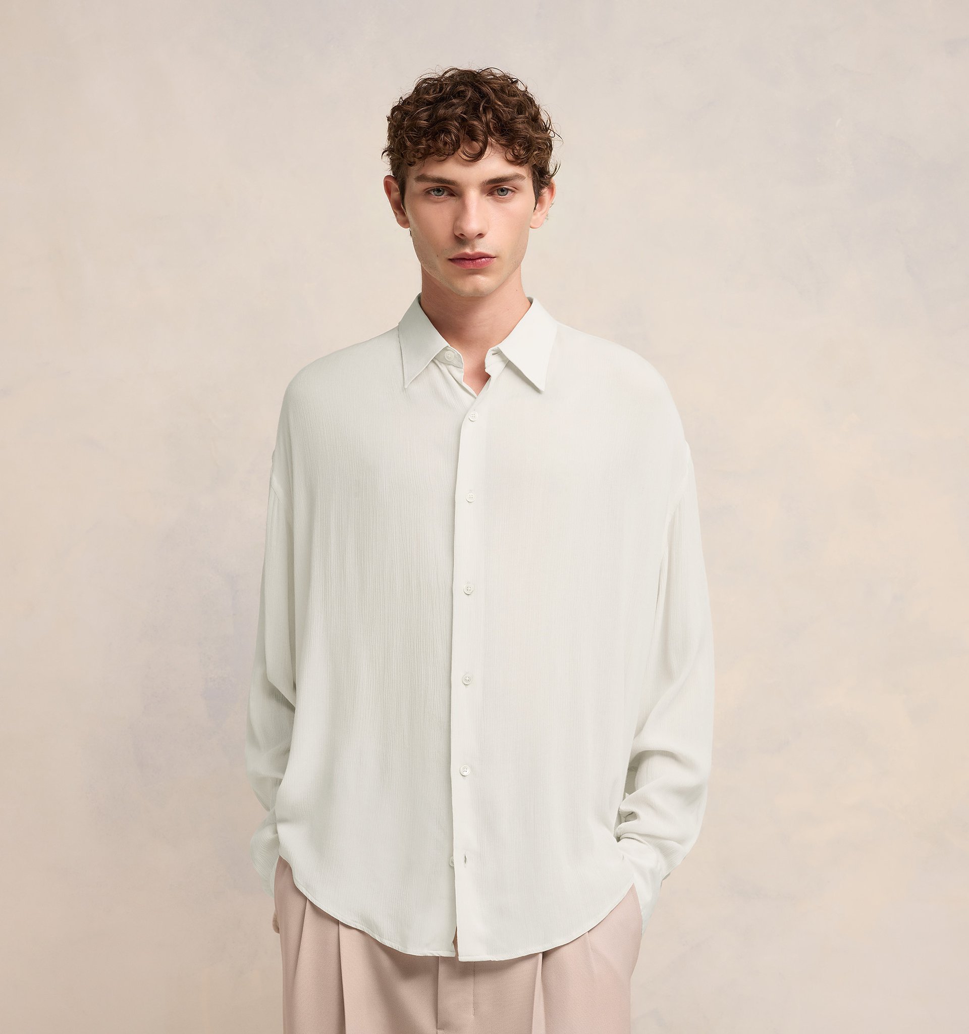 Ami Alexandre Mattiussi Ami Paris Short Sleeve Cotton Shirt In White