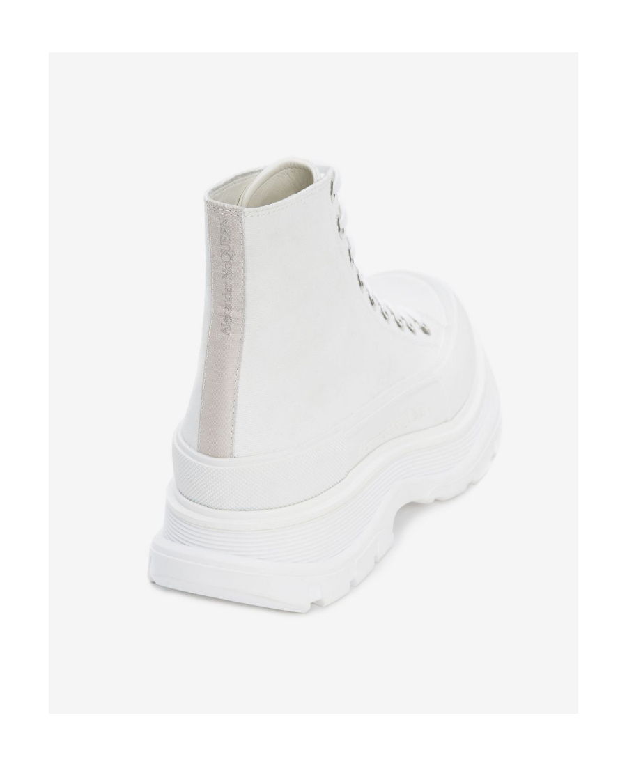 Alexander Mcqueen Tread Slick High Top Sneaker In White