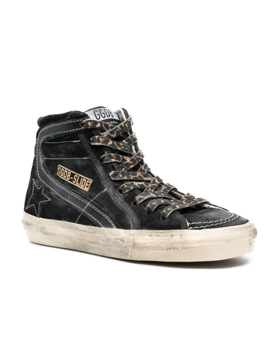 Golden Goose Ssense Exclusive Black Slide Sneakers In Black