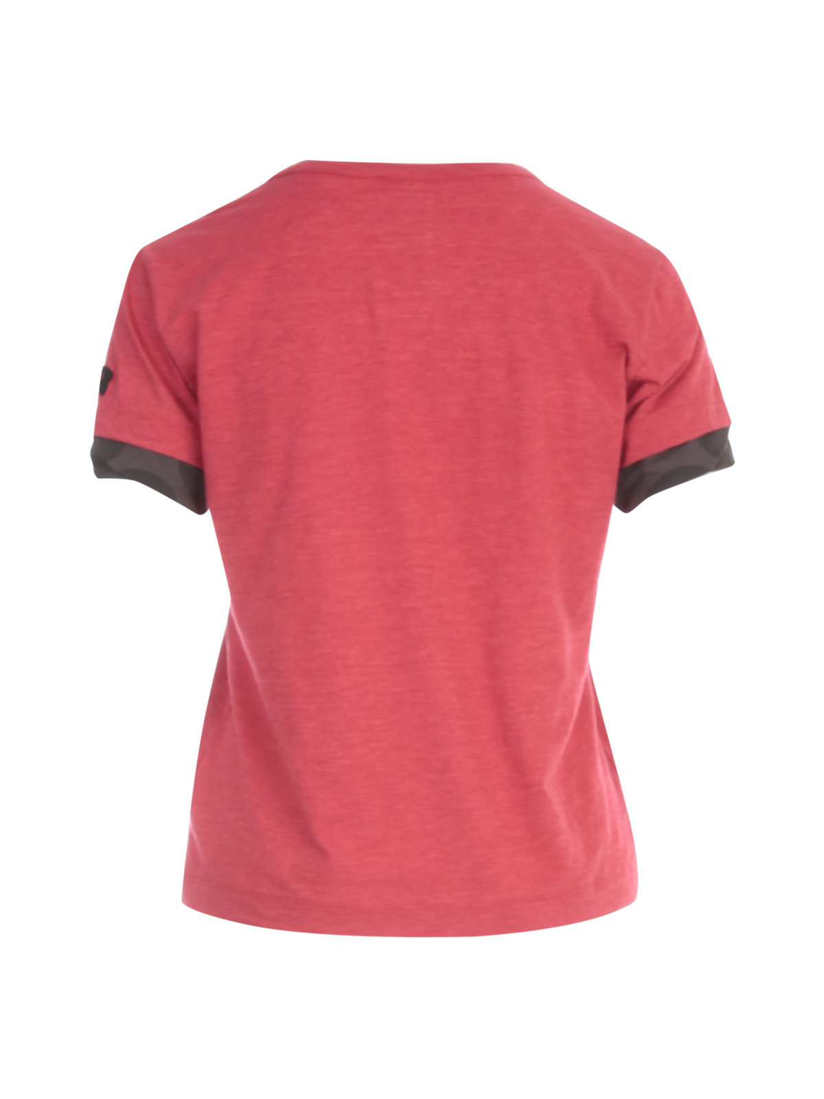Y's Sleeve-insert Crew-neck T-shirt In Red