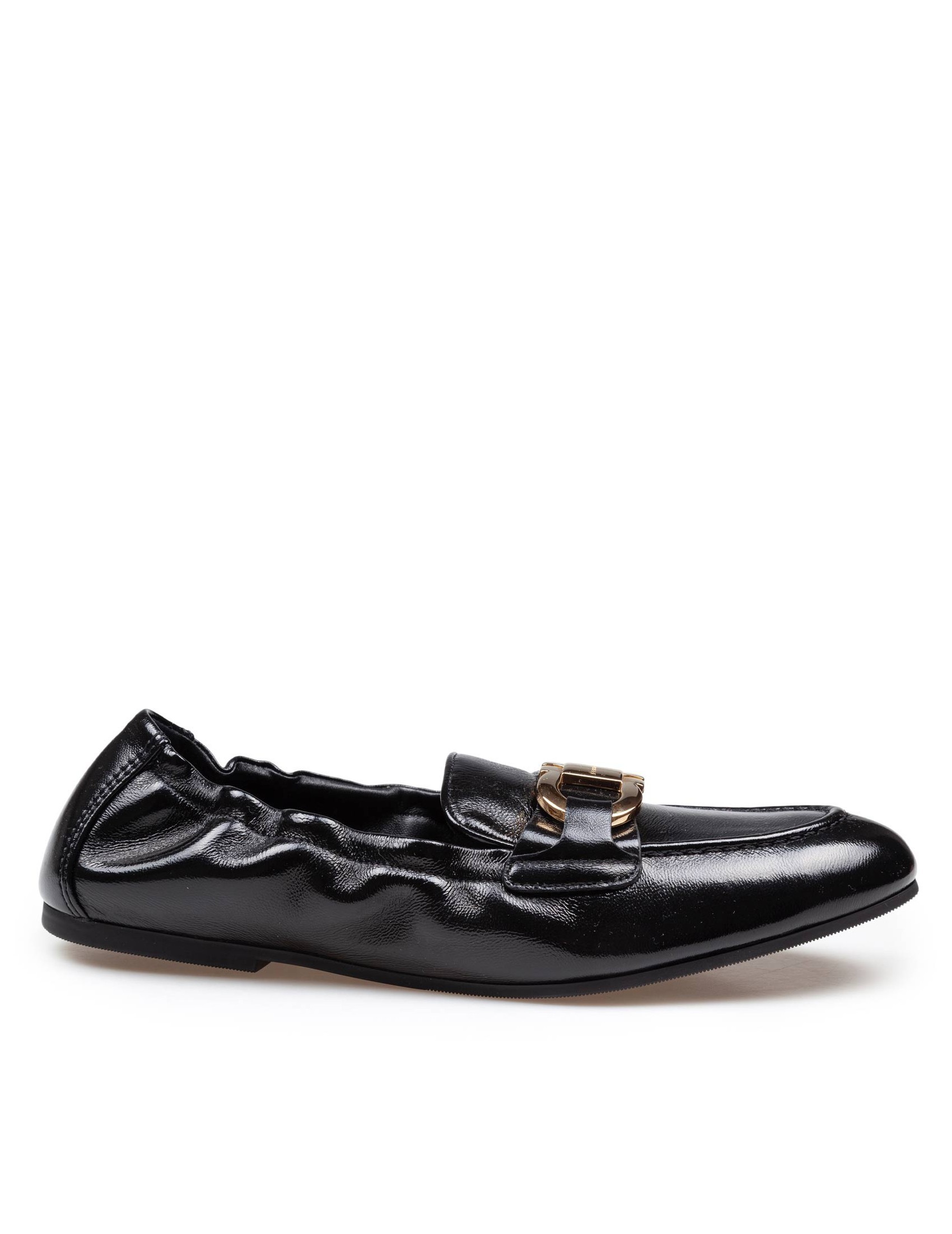 Ferragamo Jodie Deconstructed Leather Loafer In Black