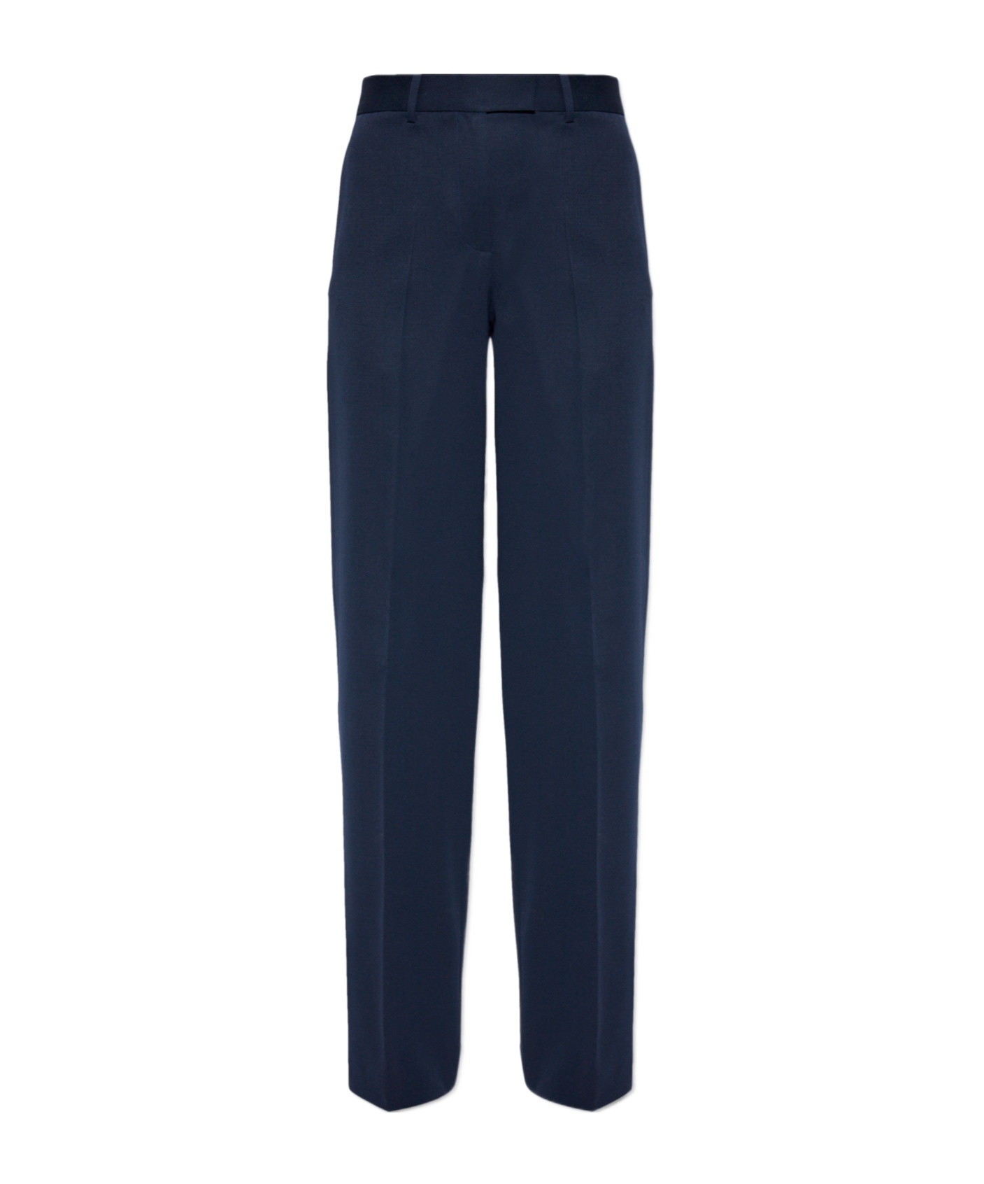 Attico Virgin-wool Palazzo Pants In Black
