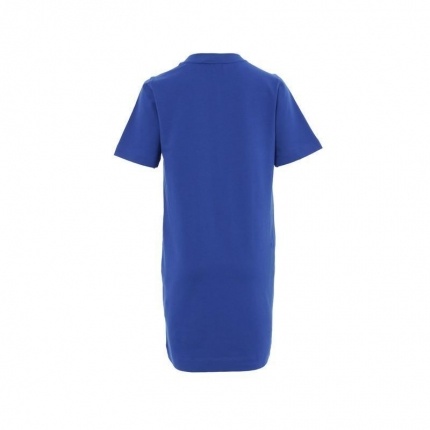 Moschino Logo Dress In Blue