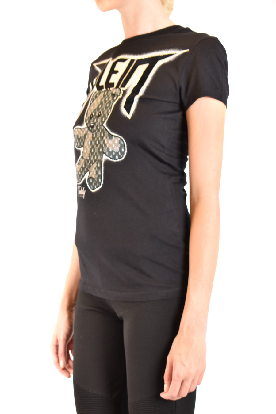 Shop Philipp Plein Teddy Logo T-shirt In Black