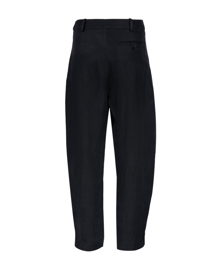 Stella Mccartney Pressed-crease Tapered Trousers In Black
