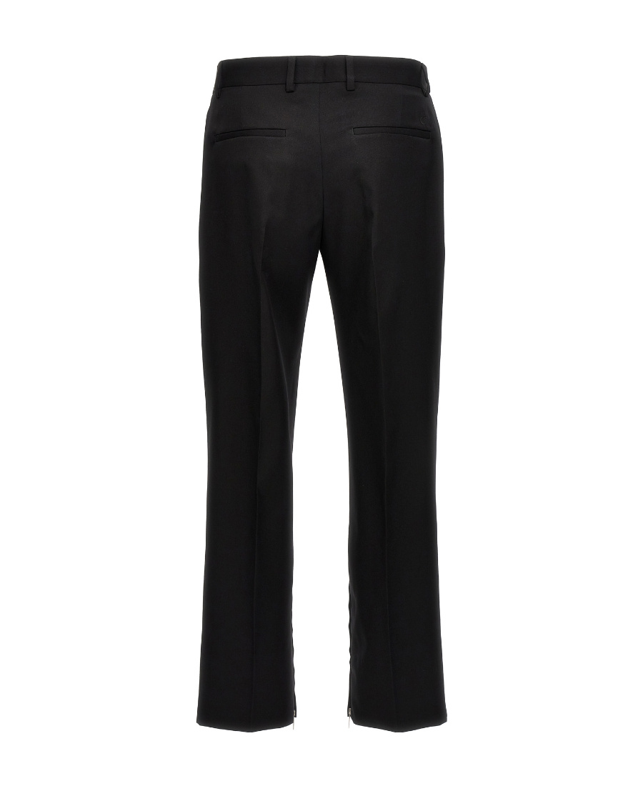 Off-white Diag Stripe Straight-leg Trousers In Black