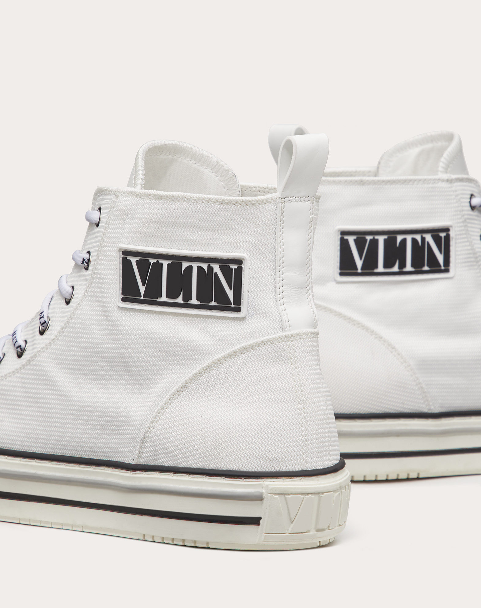 Valentino Vltn Mesh High-top Sneaker In Gray