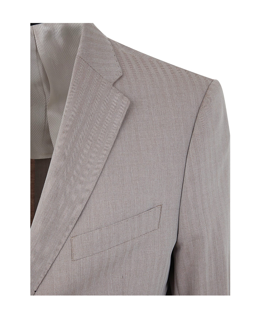 Emporio Armani Single-breasted Suit In Gray
