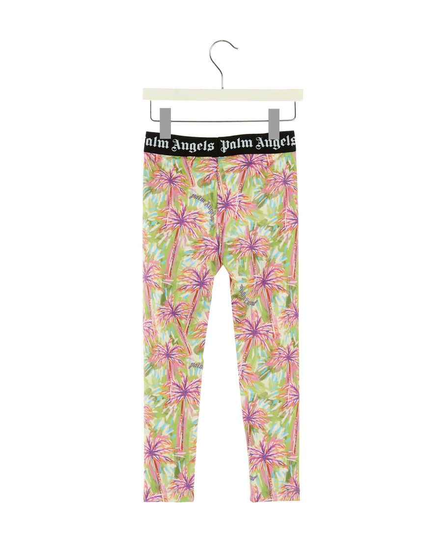 Palm Angels Printed Stretch-jersey Leggings In Multicolor