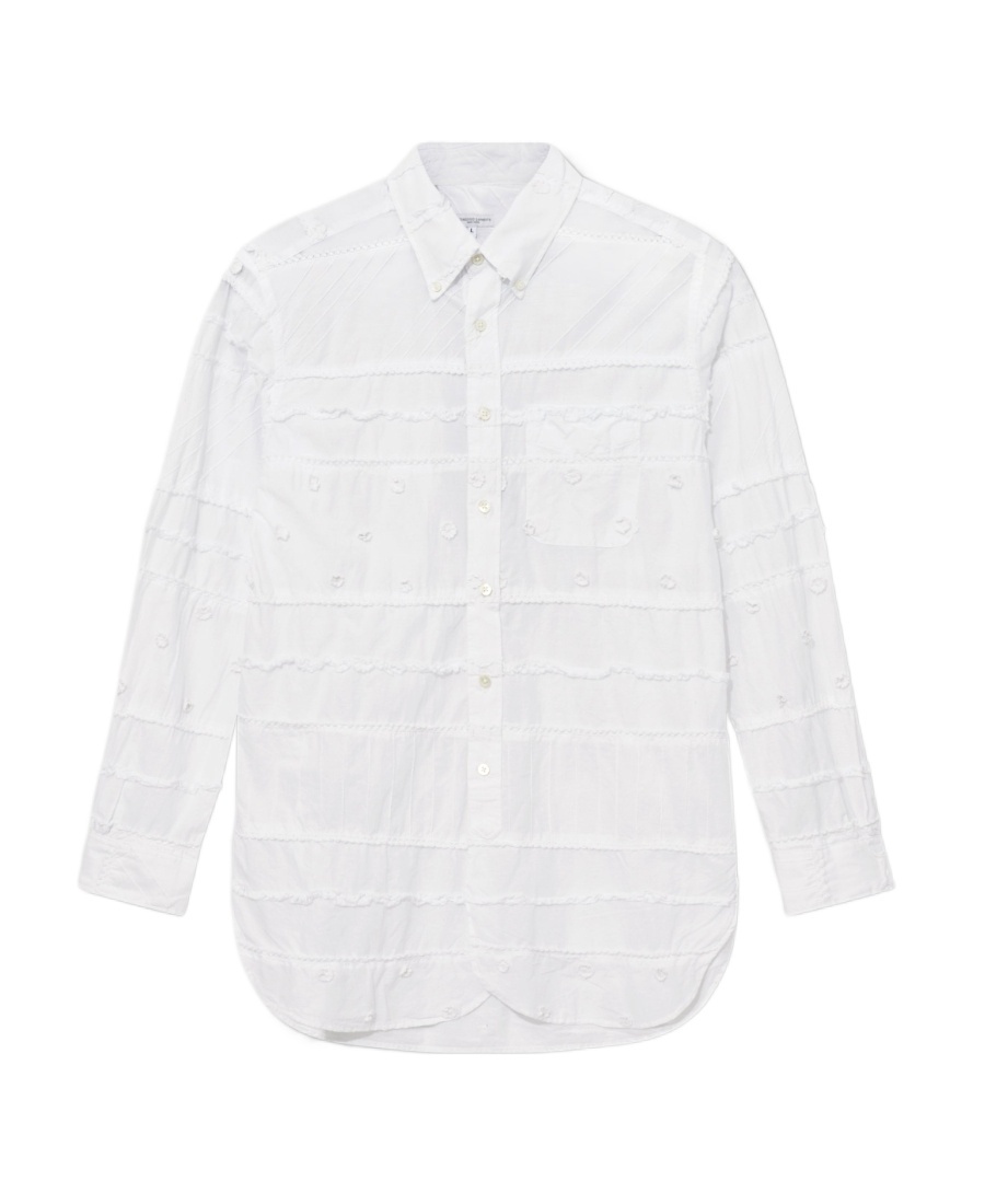 Engineered Garments Lapel Long-sleeved Shirt In White