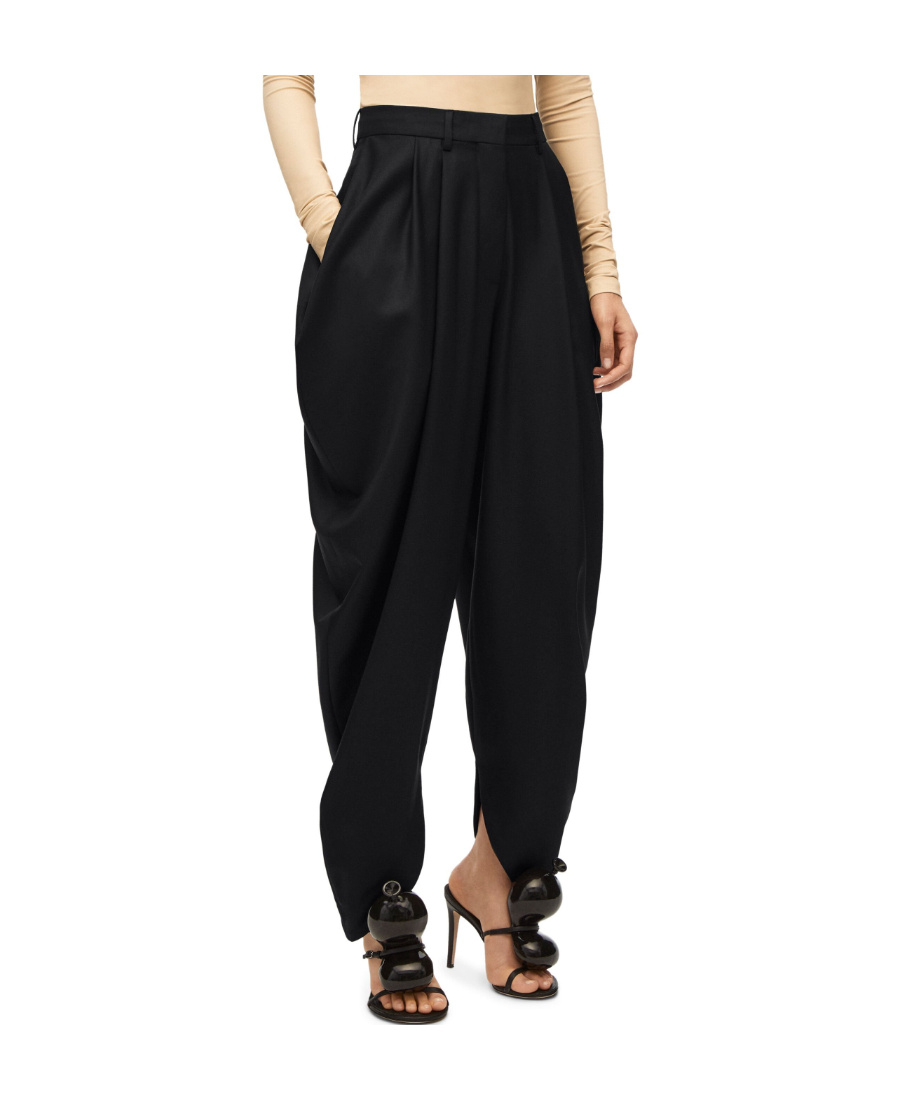 LOEWE DRAPED TROUSERS IN WOOL