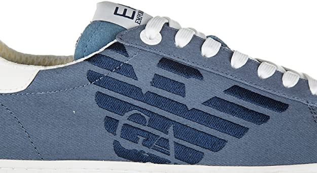 Ea7 Embroidered Logo Casual Sports Shoes In White