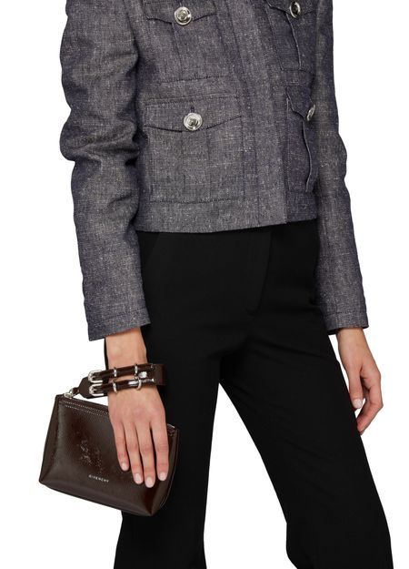 Shop Givenchy Small Voyou Clutch In Black