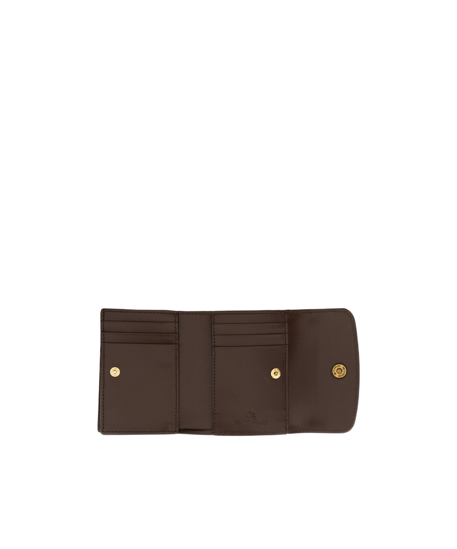 Etro Paisley Pattern Wallet With Compact Design And Slim Shape In Brown