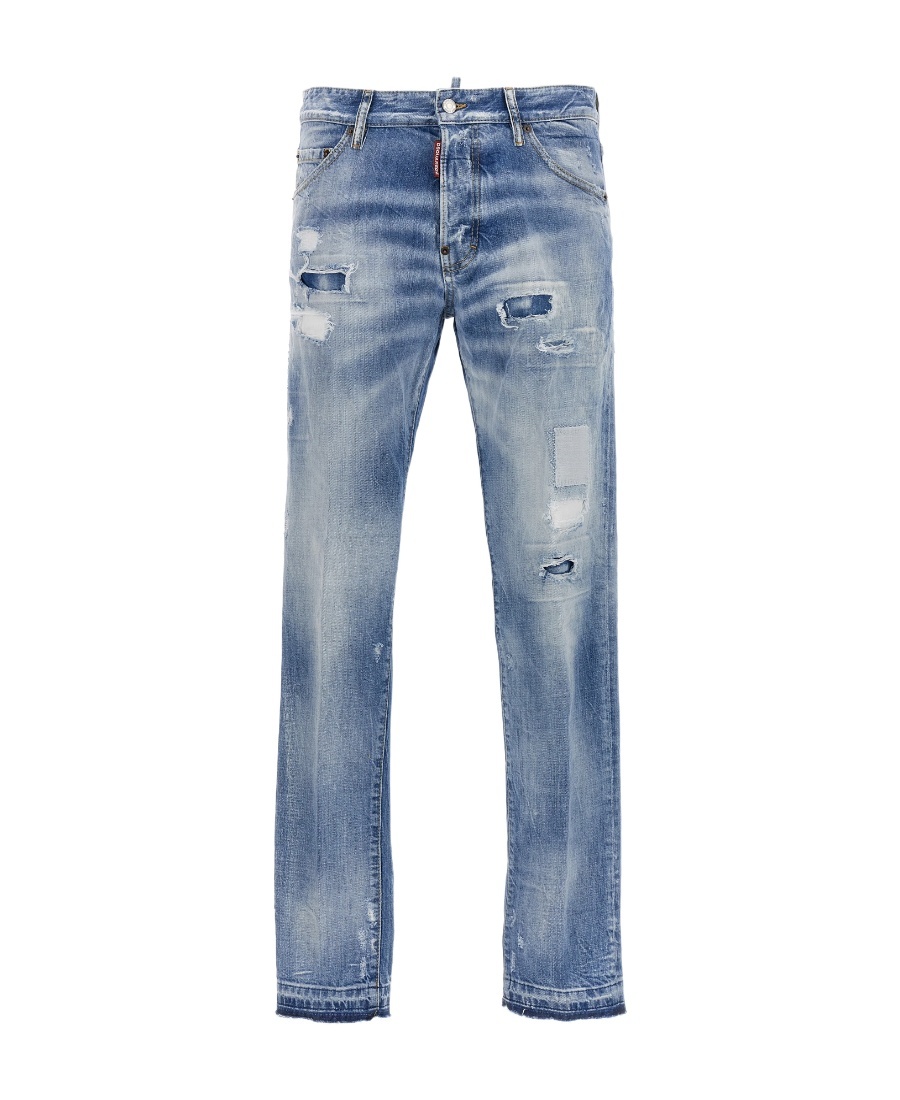DSQUARED2 DSQUARED2 COOL GUY LOGO PATCH JEANS