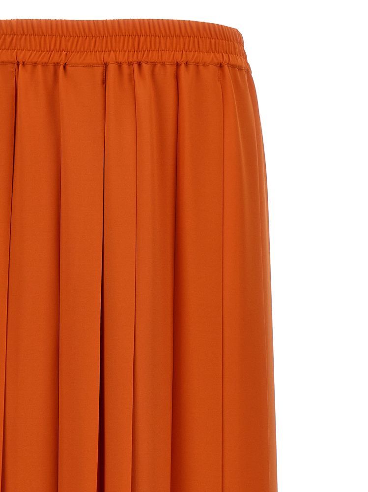 Gianluca Capannolo Orange Pleated Pants In Orange