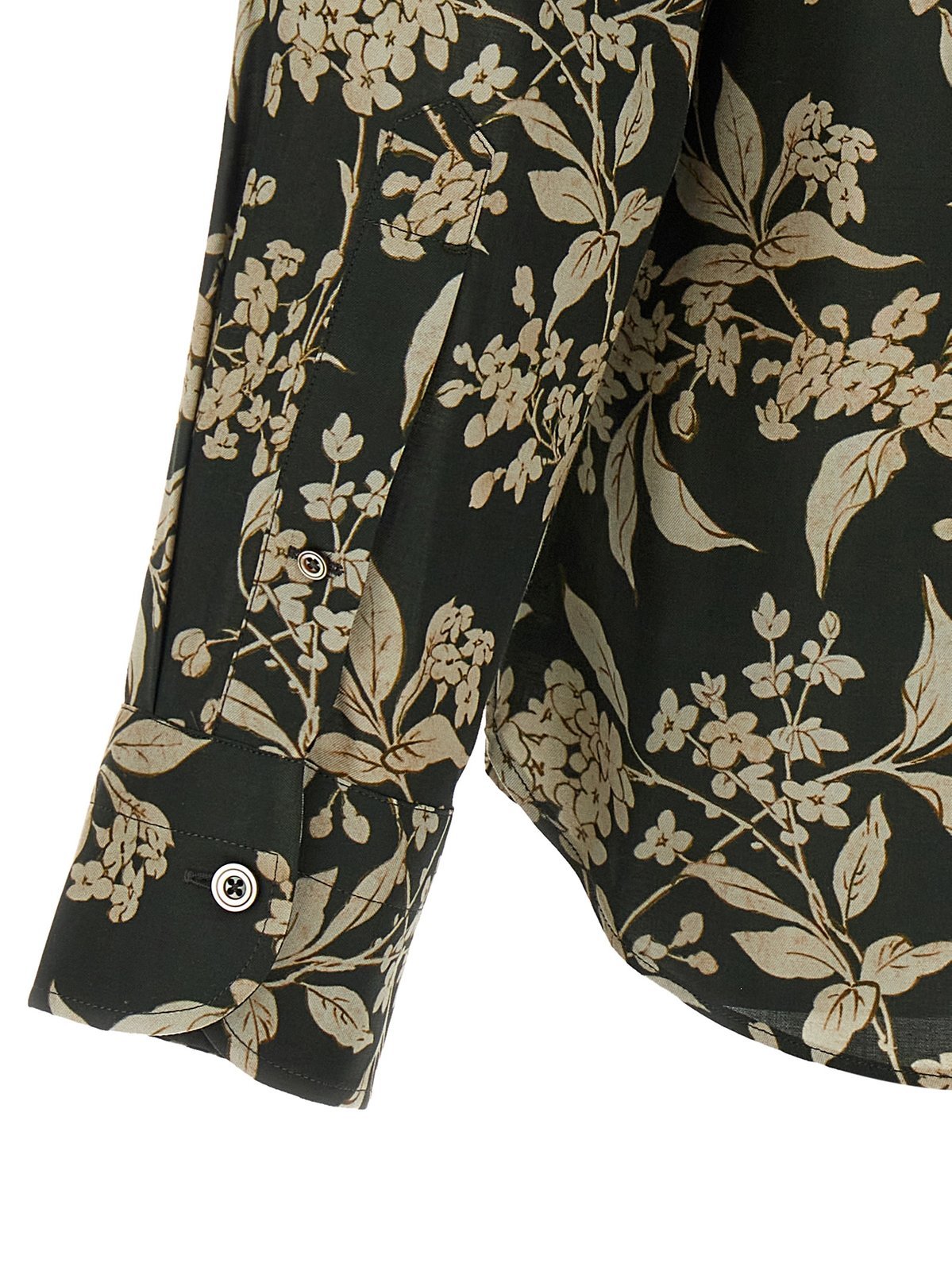 Tom Ford Collared Shirt With Floral Pattern And Long Sleeves