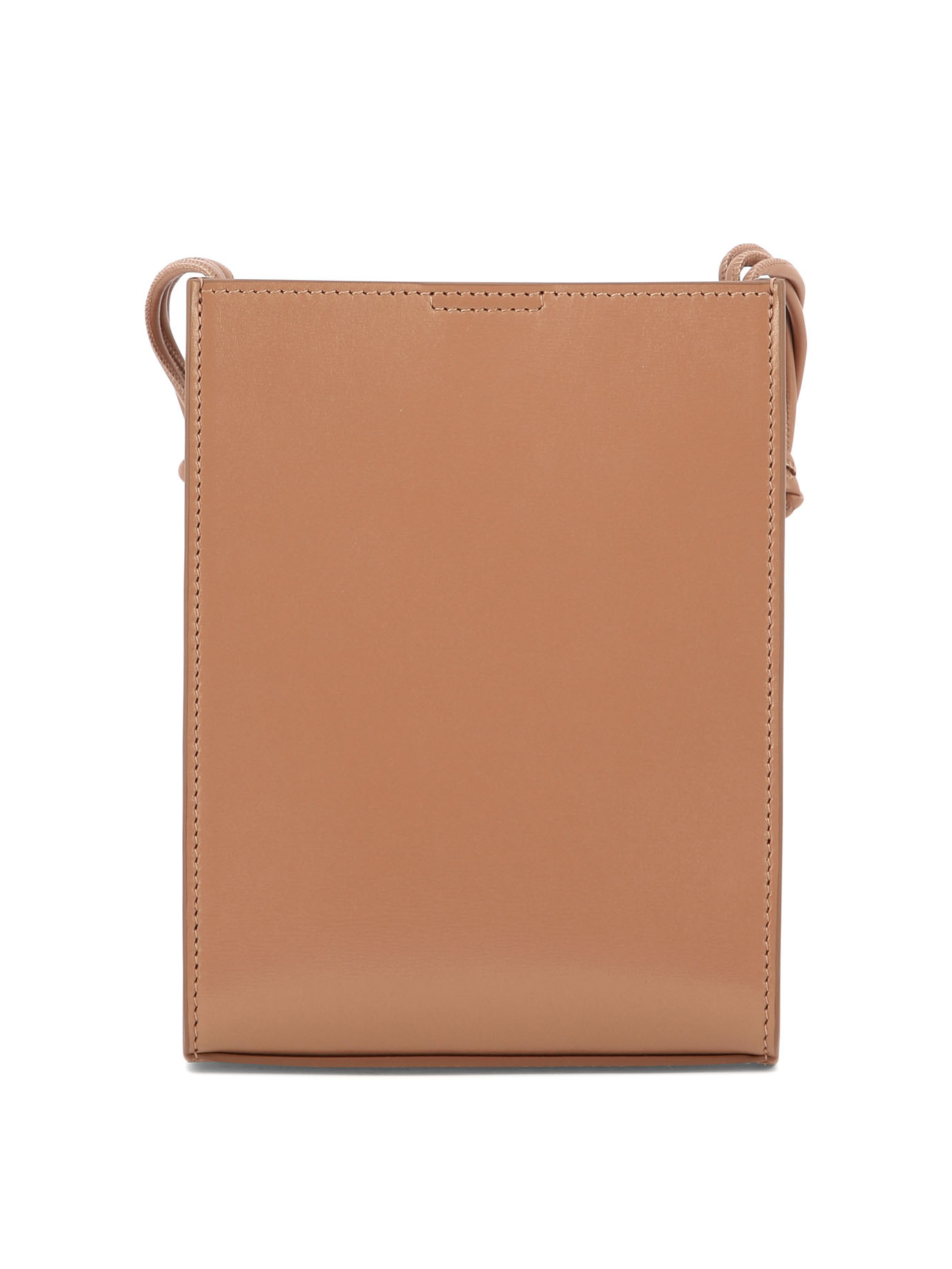 Jil Sander Small Tangle Leather Crossbody Bag In Pink