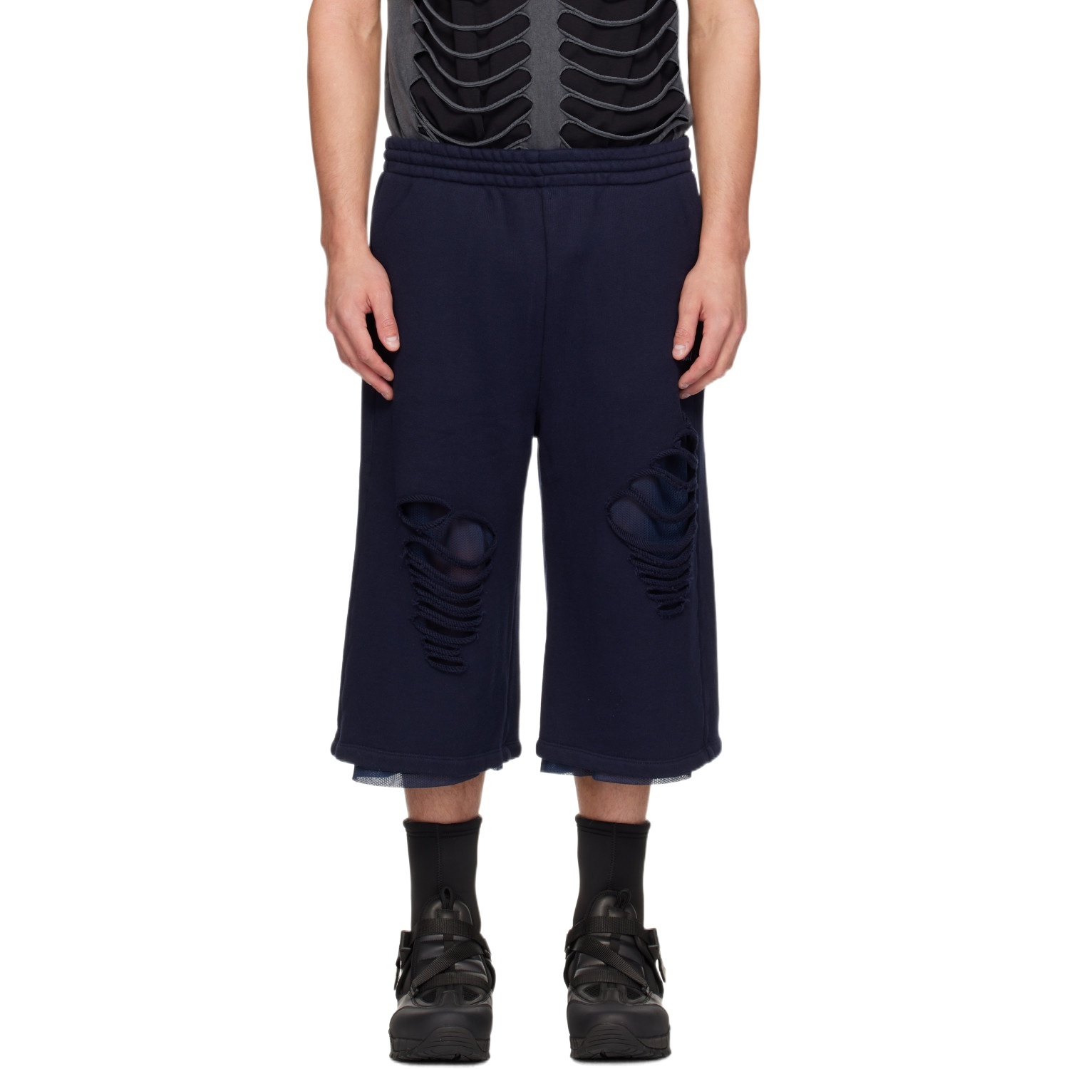 Avavav Cut-out Casual Trousers In Blue