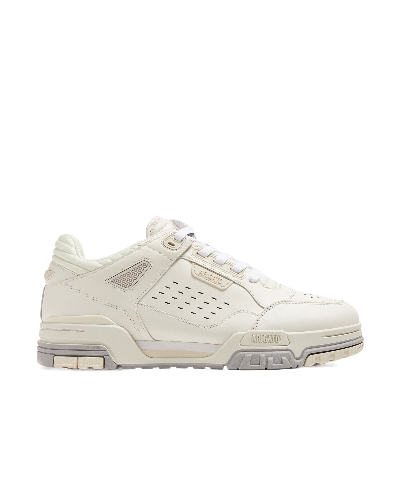 Axel Arigato Onyx Mesh-trimmed Perforated Leather Sneakers In White
