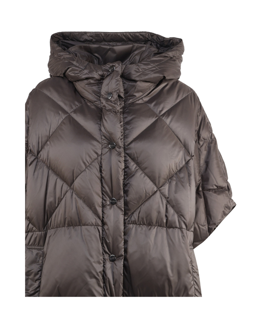 Max Mara Cape Hooded Cotton Suit In Black