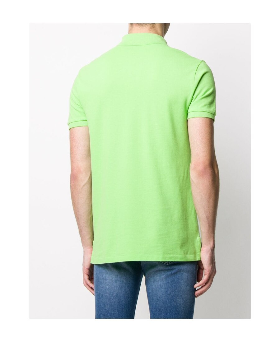Shop Polo Ralph Lauren Embroidered Logo Polo Shirt In Green